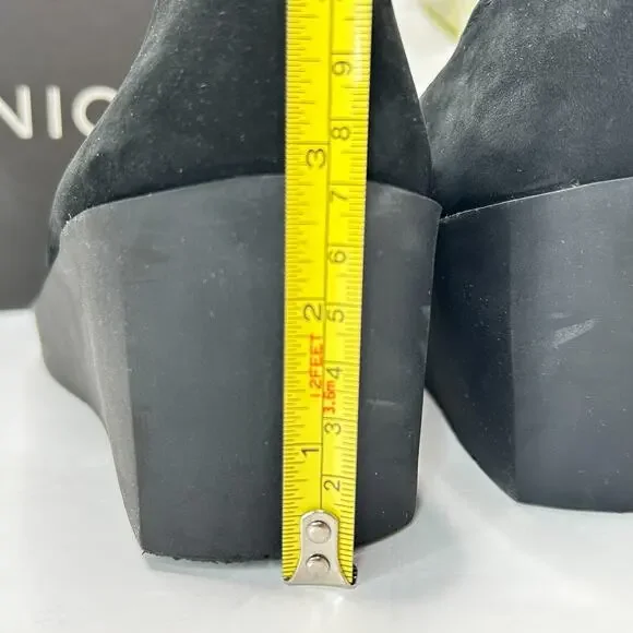 Vionic Sereno Wedge Slip On Black Nubuck Pumps I8693L1001 Women's 11 Wide - Picture 9 of 14